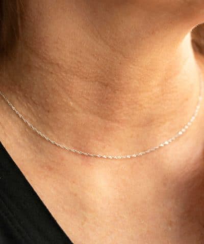 Alternative view of Singapore kjede i sølv 1,2 mm 50 cm