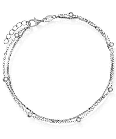 Ankelkjede i sølv 25 cm