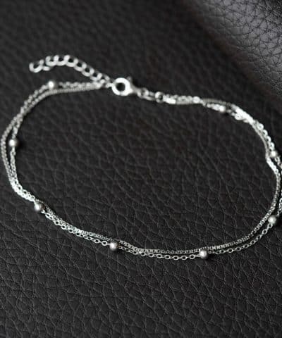 Alternative view of Ankelkjede i sølv 25 cm