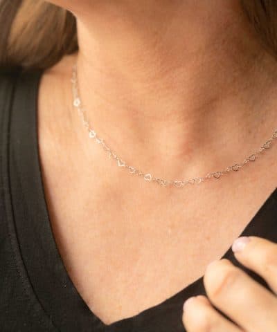 Alternative view of Kjede i sølv 50 cm
