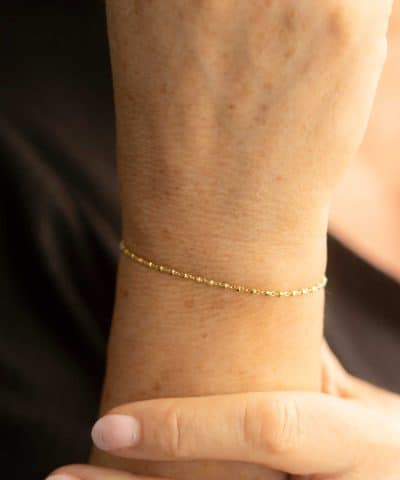 Alternative view of Armbånd i sølv med kuler 19 cm