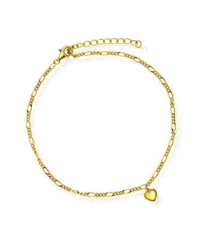 Ankelkjede i sølv hjerte