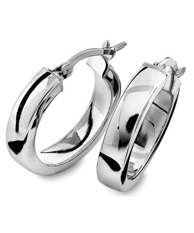 Klassiske øreringer i gull 4.4x20mm