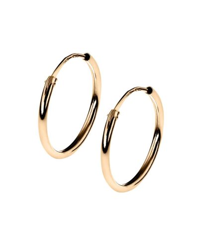 Øreringer Tube i Gull 1.2x16mm