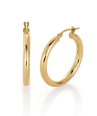 Klassiske Øreringer i Gull M