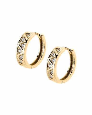 Øreringer Zirkonia 14K