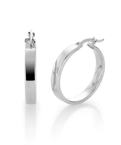 Klassiske øreringer i gull 4x13mm