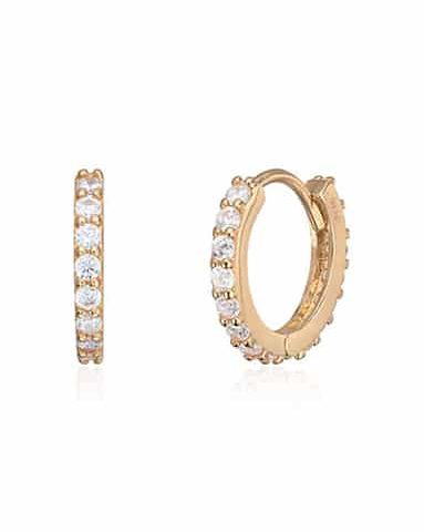 Øreringer Zirkonia 14K