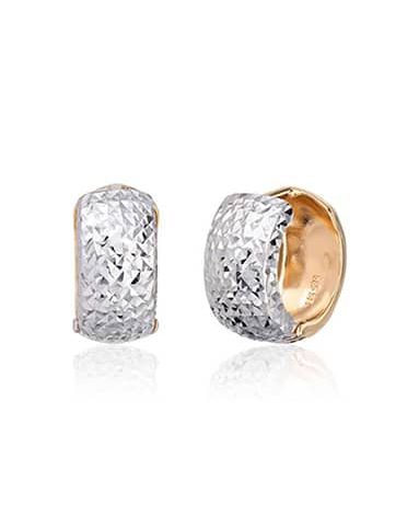 Øreringer 2-farget 14K