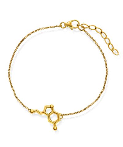 Armbånd i sølv serotonin glede