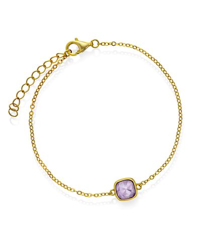 Armbånd i sølv med ametyst RO