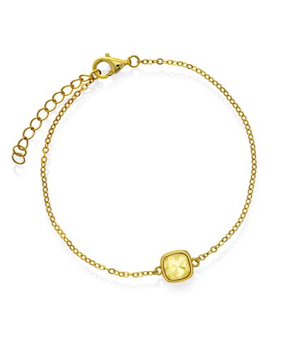 Armbånd i sølv med citrin GLEDE