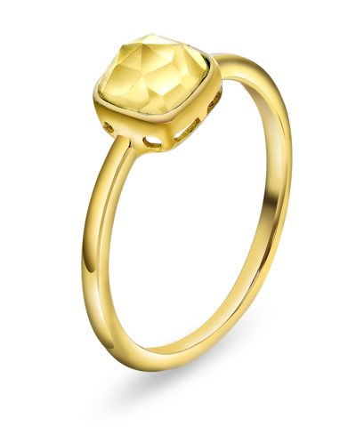 Ring i sølv med citrin GLEDE