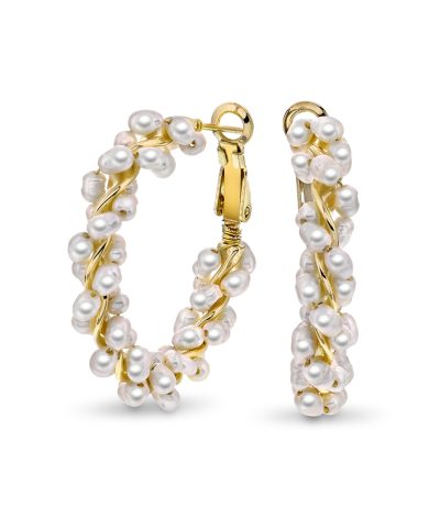 Sandra Lyng, Perledrøm øreringer i sølv, store