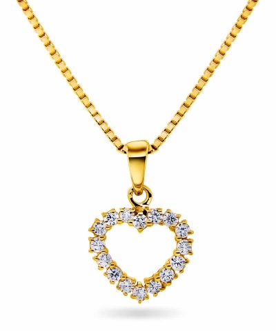 Anheng gull cz hjerte B:11 mm