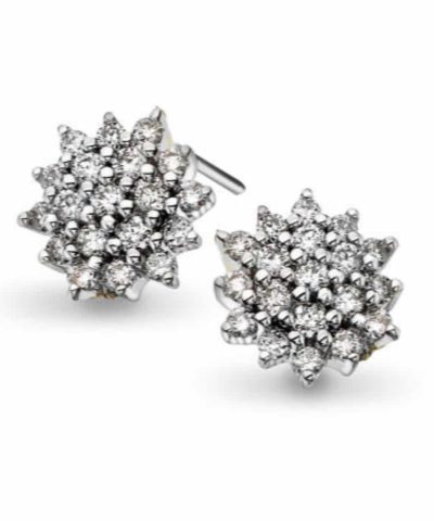 Pan Jewelry – Ørepynt i hvitt gull med diamanter