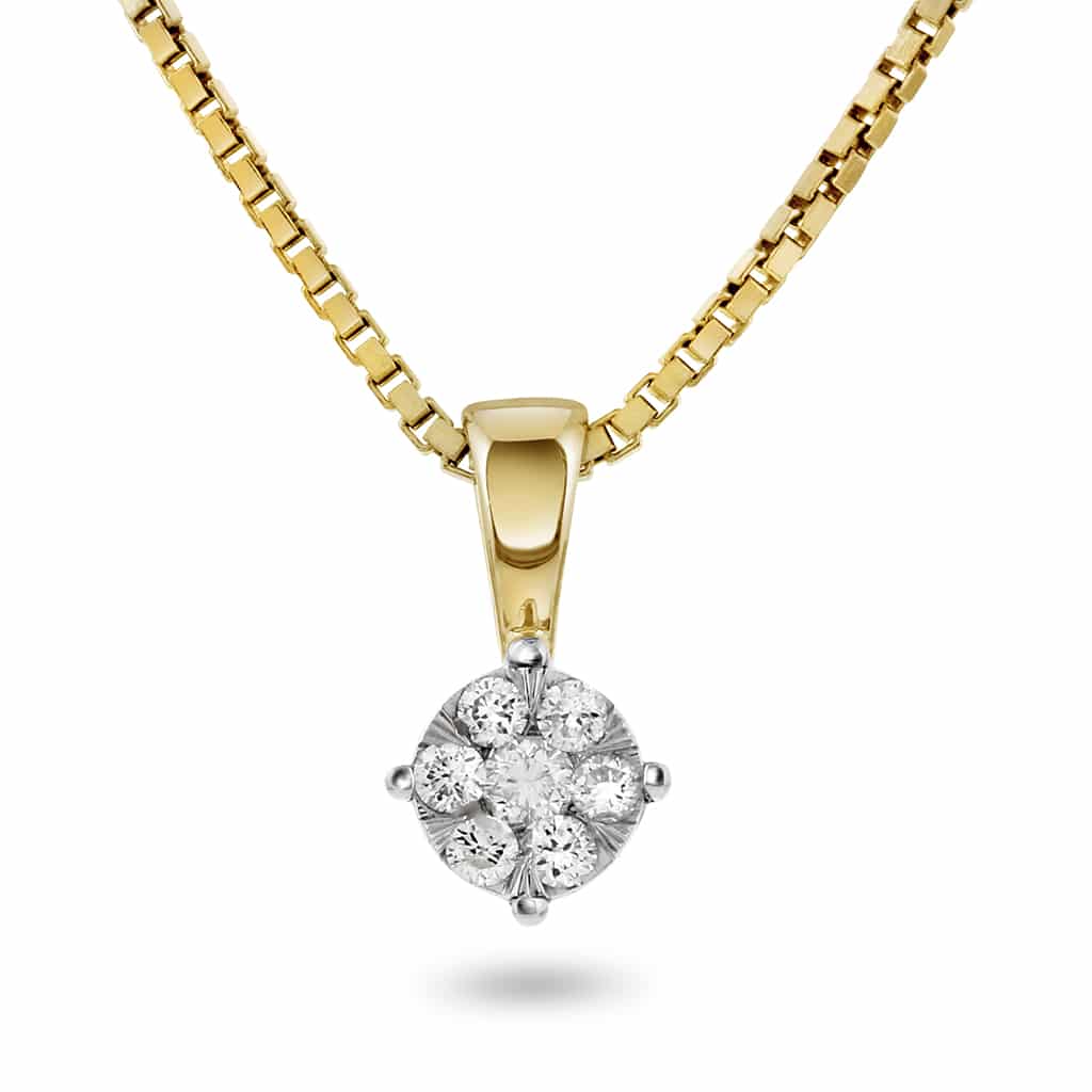 Pan Jewelry - Smykke i gull med diamanter 0,12 ct WP