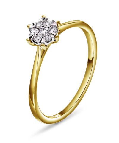 Ring med diamanter 0,15 ct