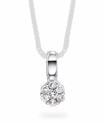 Pan Jewelry - Anheng i gull med diamanter 0,10 ct WP