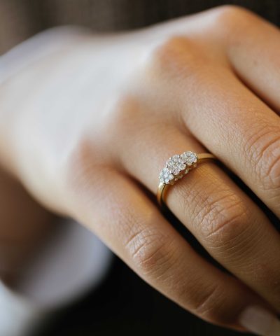 Alternative view of Pan Jewelry Ring i gull med diamanter 0,40 ct WP