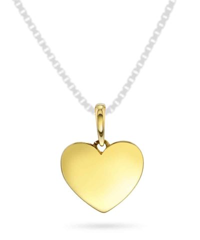 Christophersen Anheng i gull plate hjerte