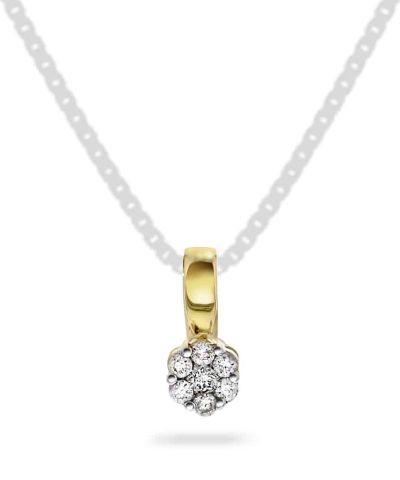 Pan Jewelry Anheng i gull med diamanter 0,10 ct WP