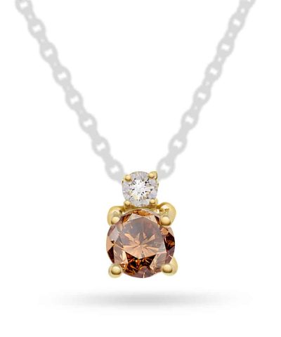 Pan Jewelry Anheng i gull med diamanter 0,04 ct WP