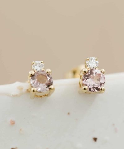 Alternative view of Pan Jewelry Øredobber i gull med diamanter 0,08ct WP