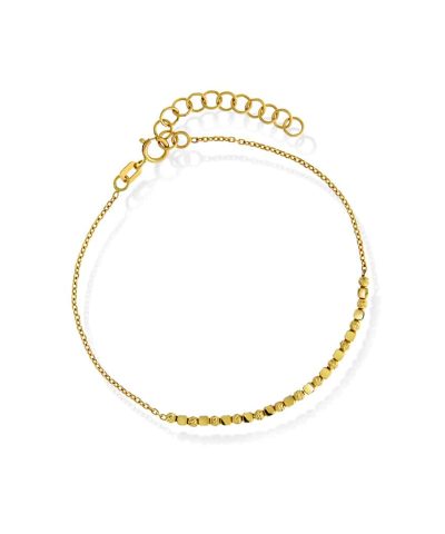 Pan Jewelry Armbånd i gull med kuler 19 cm