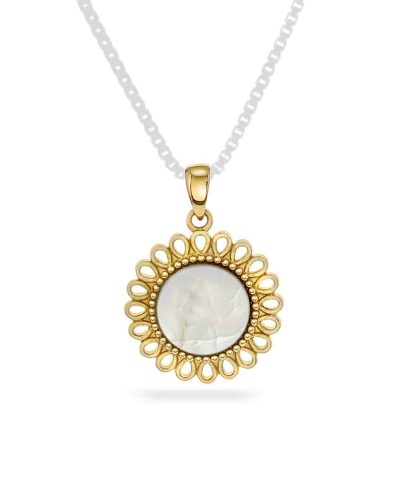 Pan Jewelry - Anheng i gull med perlemor