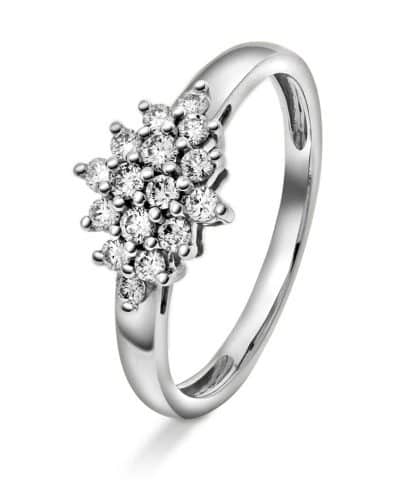 Ring i gull med diamanter 0,33 ct WP