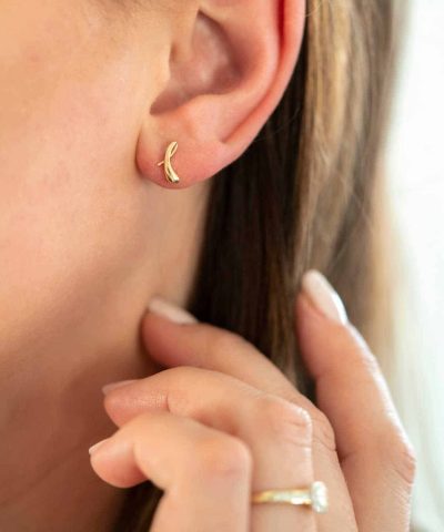 Alternative view of Øredobber i gull