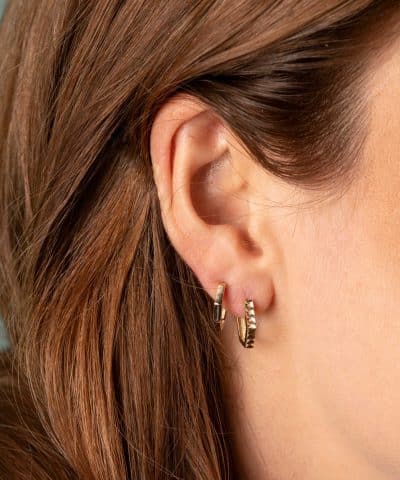 Alternative view of Øreringer i gull