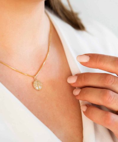 Alternative view of Anheng i gull med perlemor