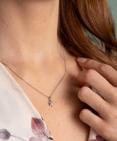 Alternative view of Anheng i gull med diamanter 0,08 ct wp