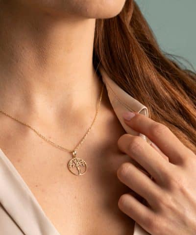 Alternative view of Anheng i gull med zirkonia livets tre