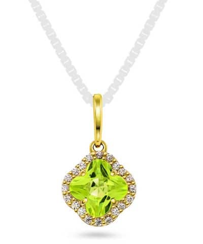 Anheng i gull med zirkonia