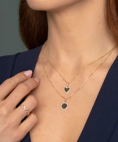 Alternative view of Anheng i gull plate med zirkonia