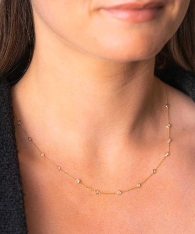 Alternative view of Smykke i gull zirkonia