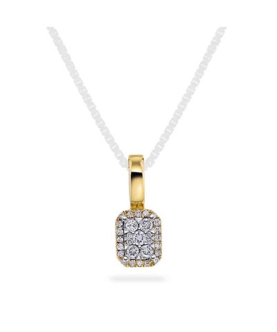 Anheng i gull med diamant 0,15 WP