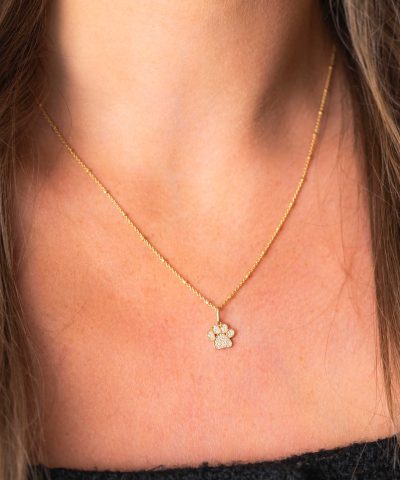 Alternative view of Anheng i gull Poten med zirkonia