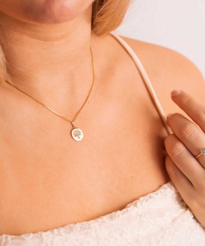 Alternative view of Anheng i gull med zirkonia livets tre