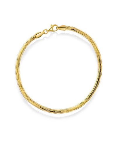 Slange armbånd i gull