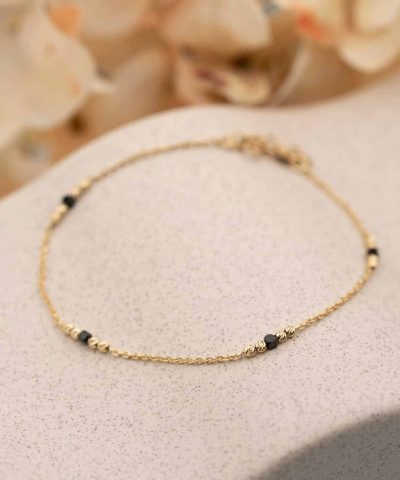 Alternative view of Armbånd i gull med kuler 20 cm