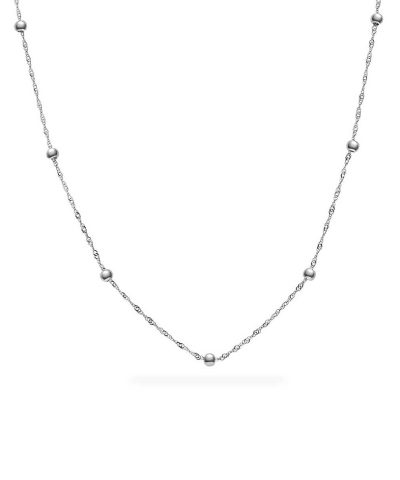 Singapore kjede i gull med kuler