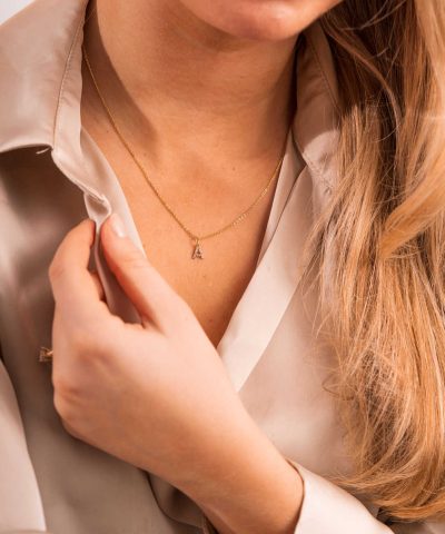 Alternative view of Anheng i gull A med zirkonia