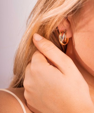 Alternative view of Øredobber i gull