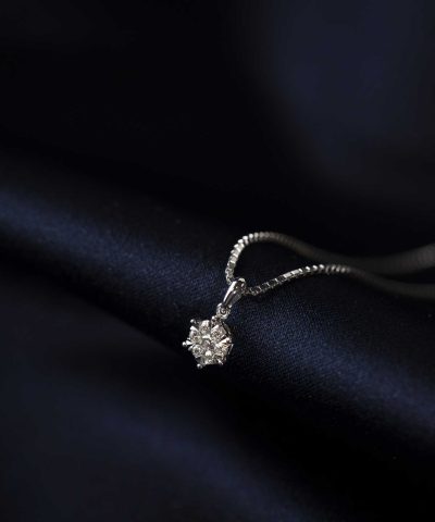 Alternative view of Anheng i gull med diamant 0,15 ct WP