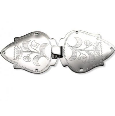 Nordlandssølv - Spenner graverte