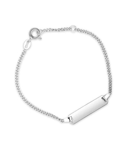 Pia & Per - Armbånd i sølv - ID plate